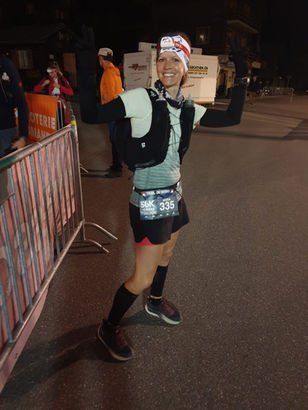 Maria am Start des Trails du Besso 2023