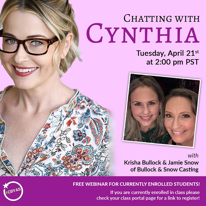Chatting with Cynthia: Special Guest Bullock & Snow Casting