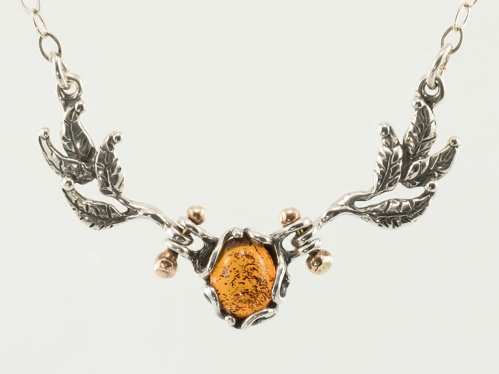 Thumbnail: Two Leaf Necklace