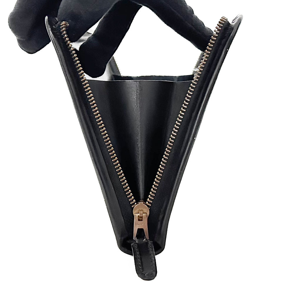 Thumbnail: Gucci Black Leather Sherry Zipped Clutch