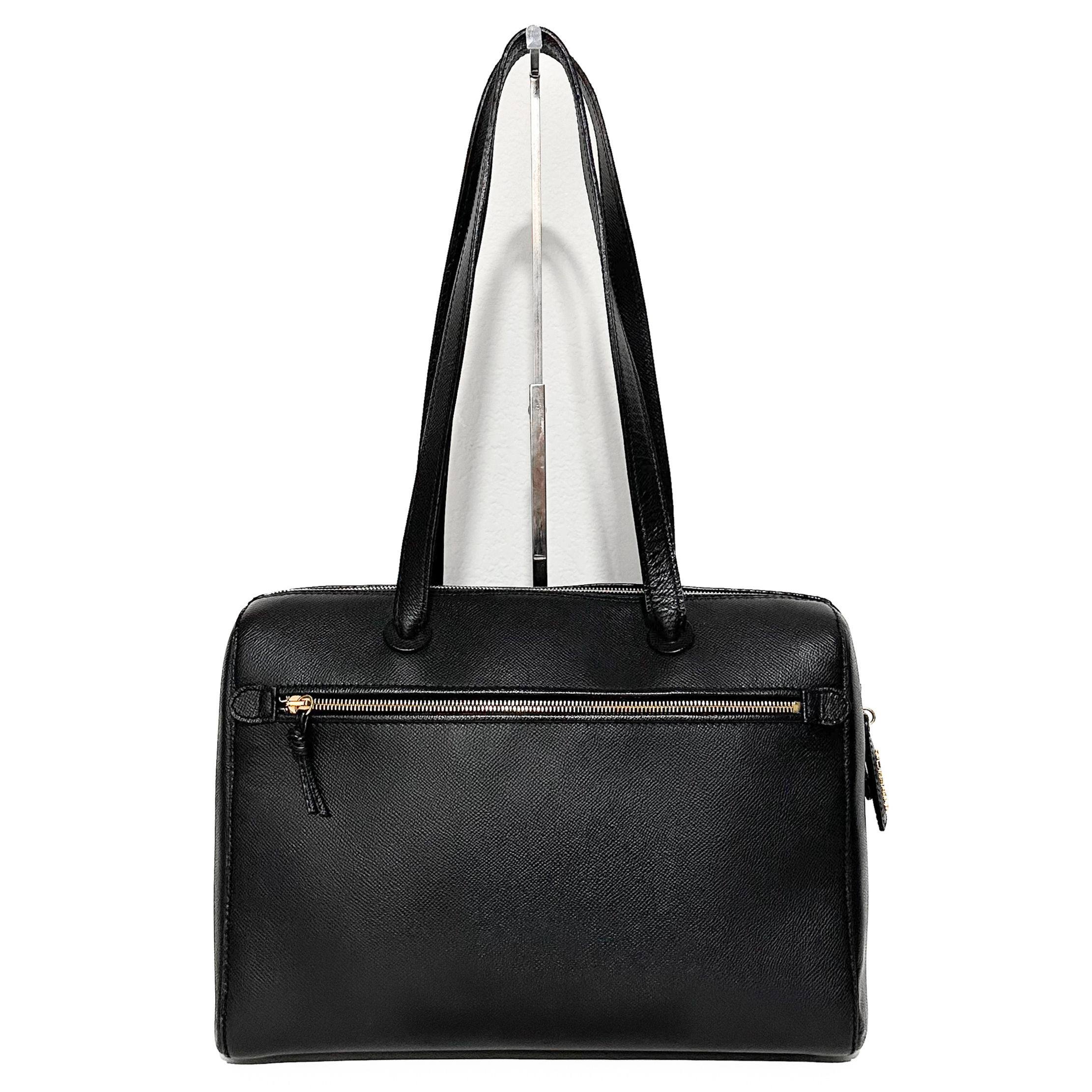 Chanel Epsom Black Leather Zipped Tote