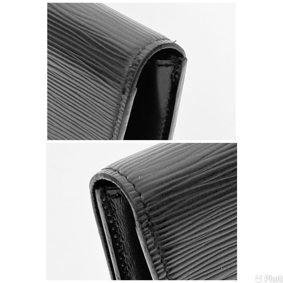 Thumbnail: LV Black Epi Trapeze Clutch