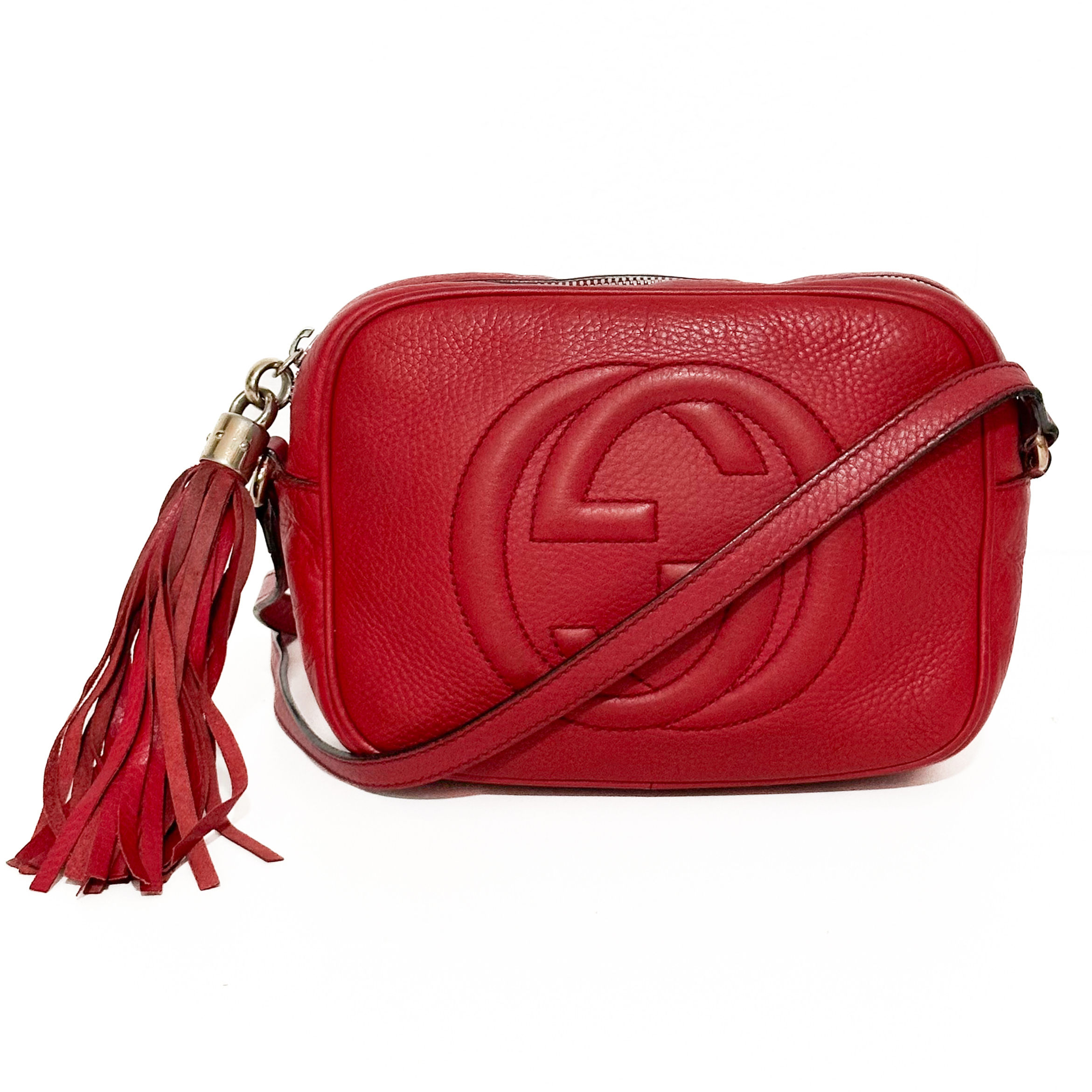 Gucci Soho Disco Crossbody in Red