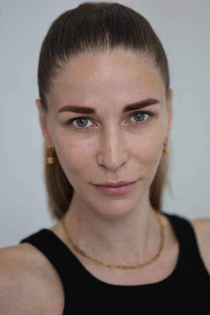 Powder brows permanent makeup before and after