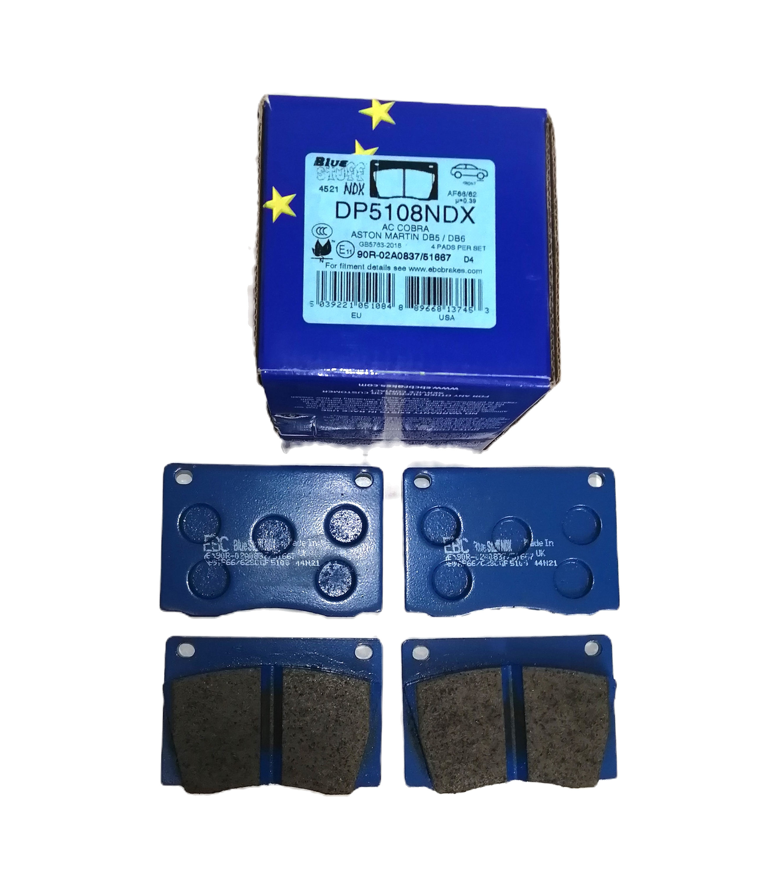 Billet 4 310 EBC Blue Stuff Pads DP5108 NDX