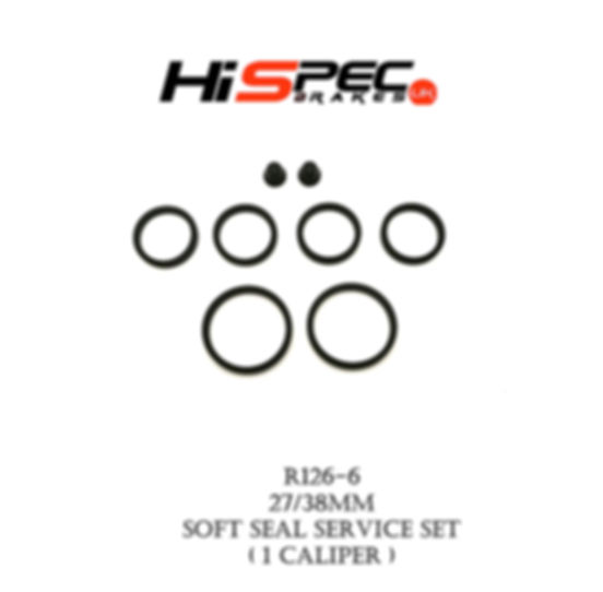 R126-6 27/mm/38mm Soft Seal Service Set (1 caliper)
