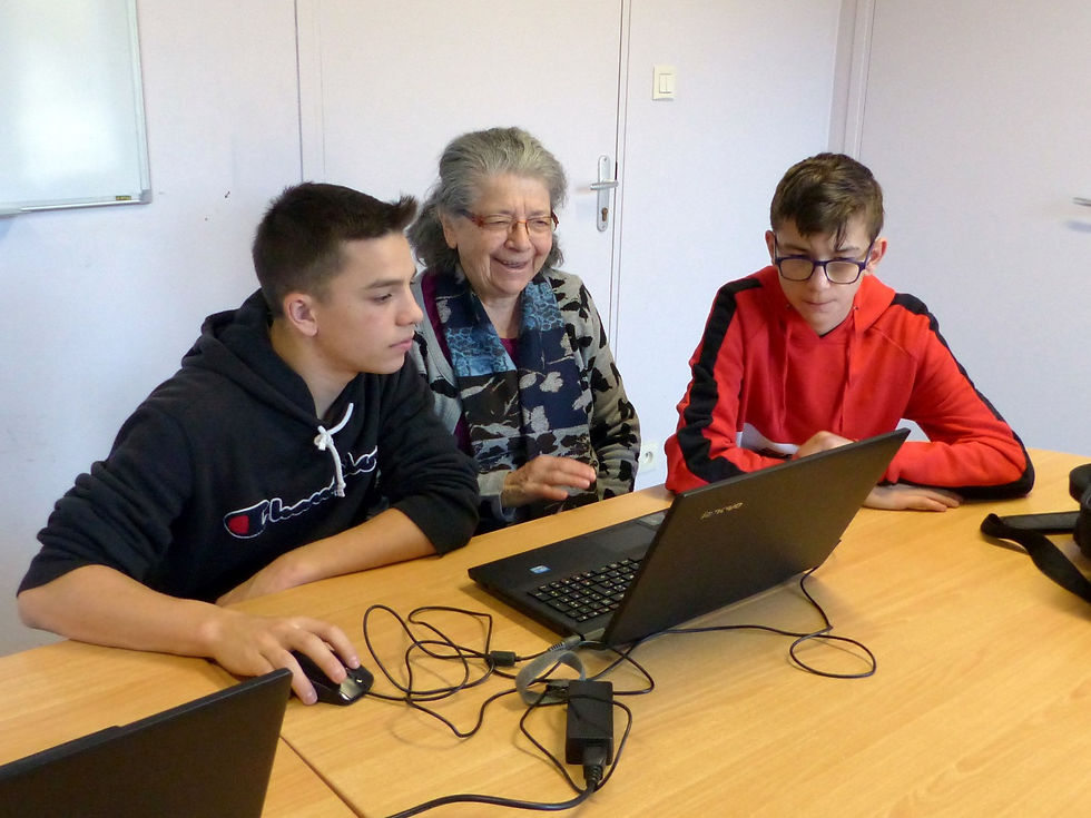 Célien, Simone et Anthony