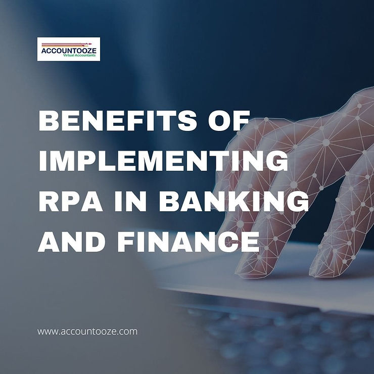 Benefits of implementing RPA in banking and finance