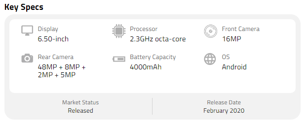 LG K61 Full Specifications