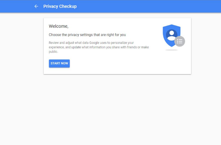 google's privacy settings