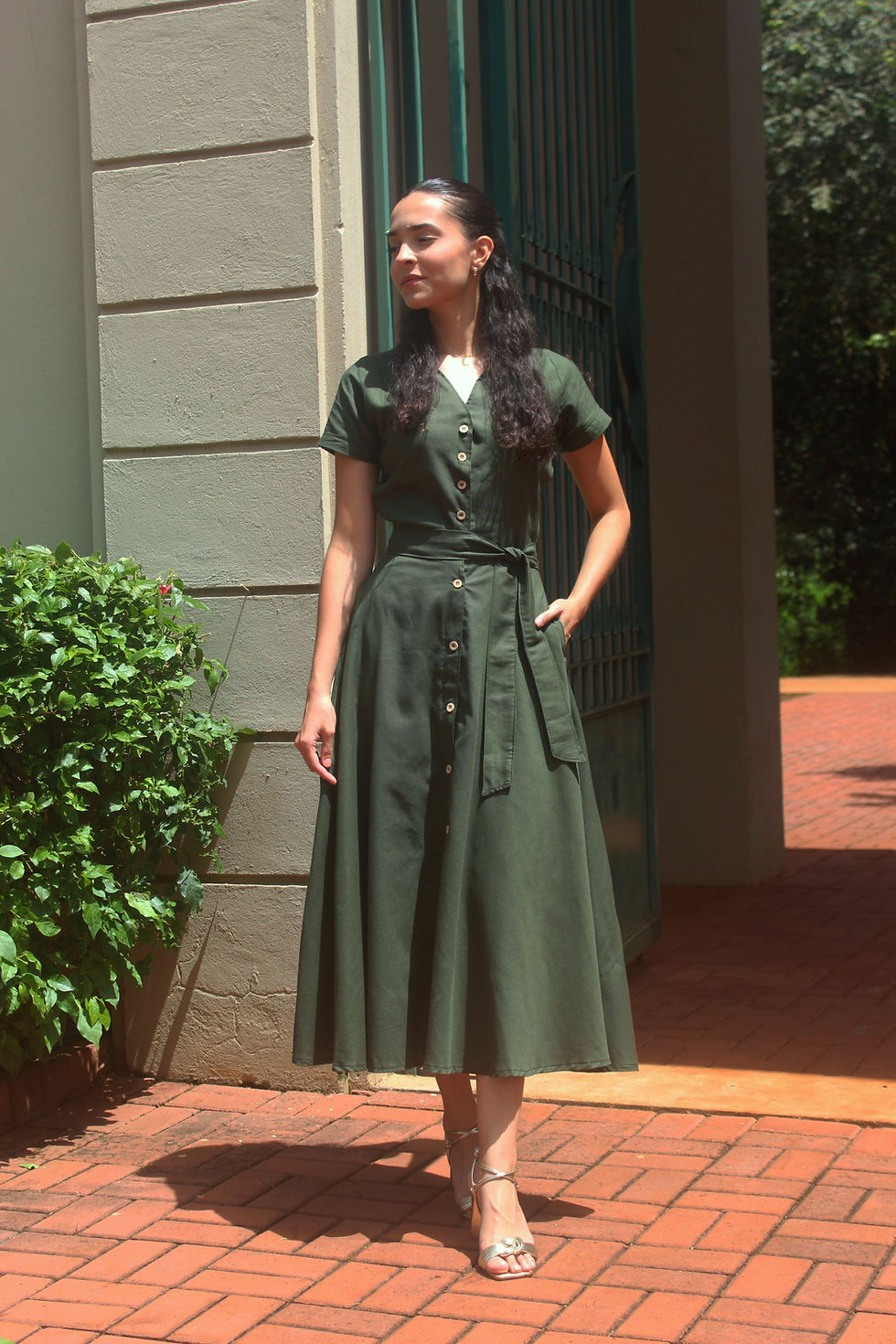 Miniatura: Chemise Victoria - verde oliva