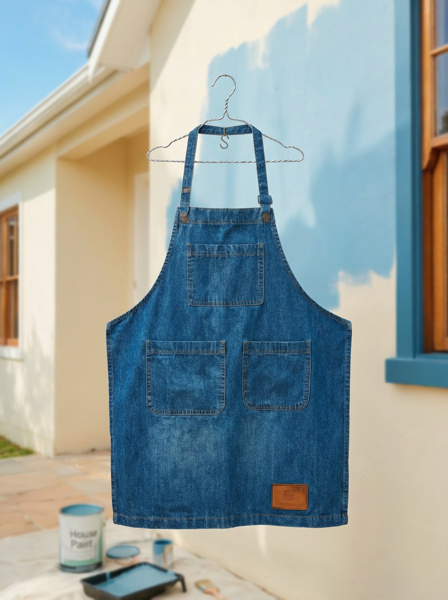 Mandil de triple bolsa, con estampado de JOHNS STONE