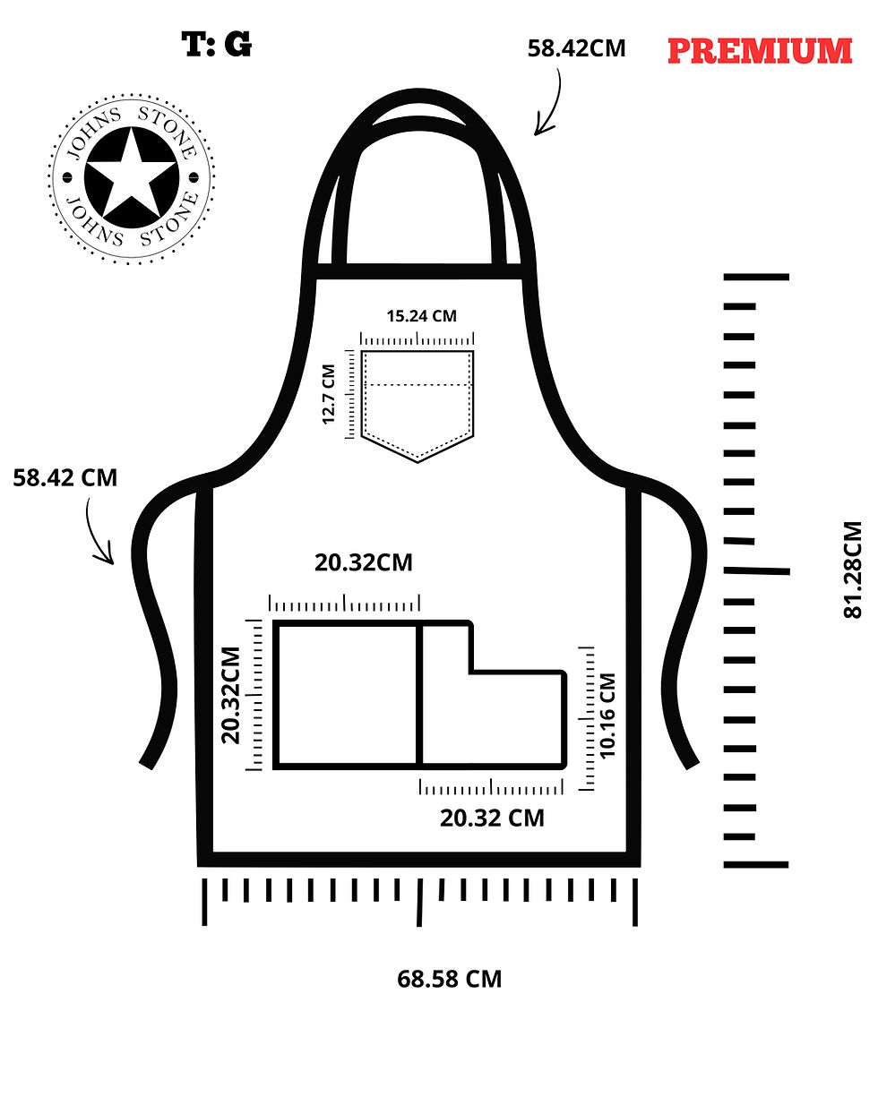 Miniatura: Mandil, triple bolsa