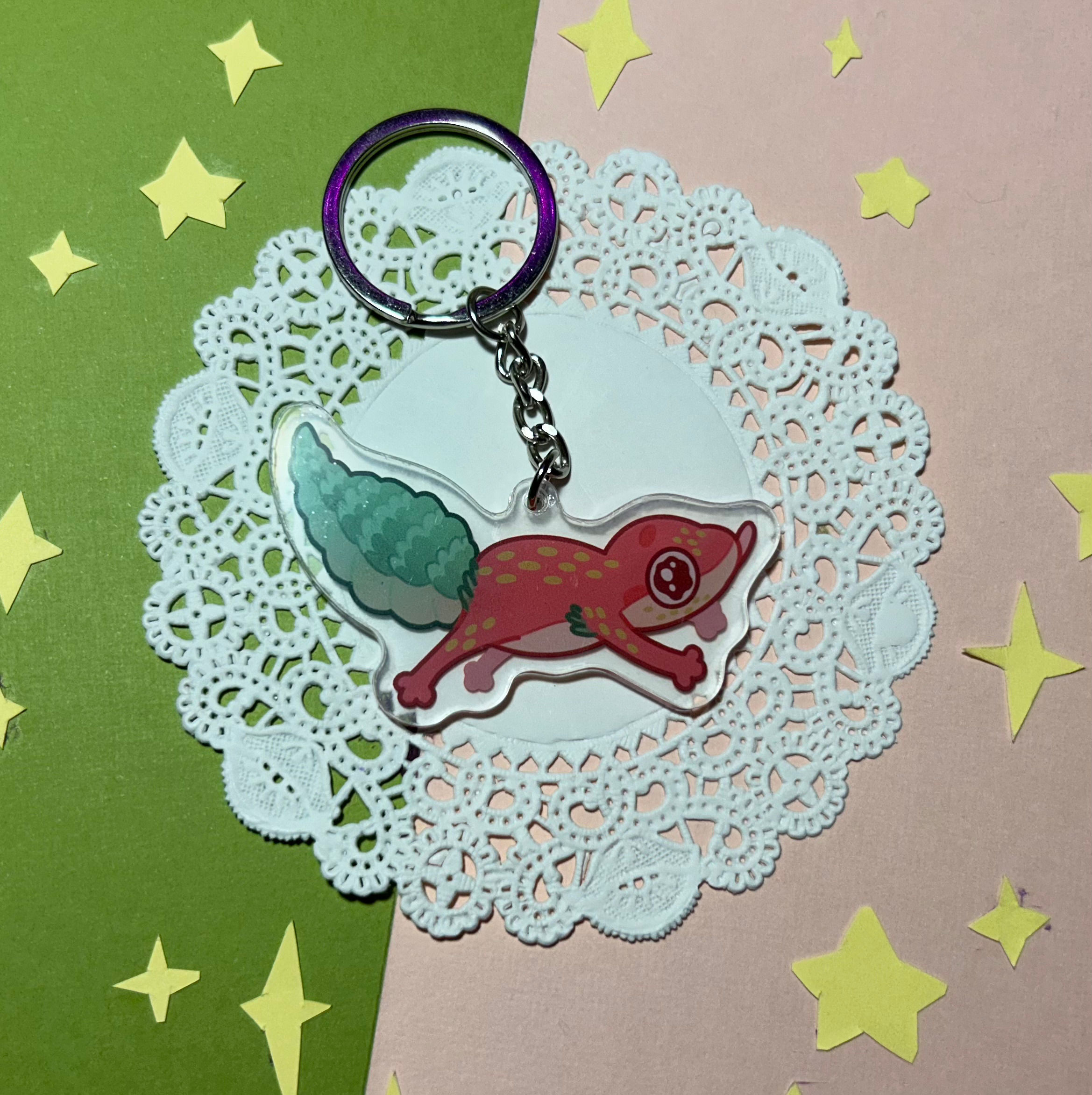 Strawberry Geck Keychain