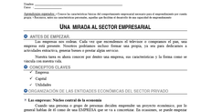 Guía: Una mirada al sector empresarial