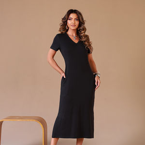Vestido Decote “V” - Ref: 2999