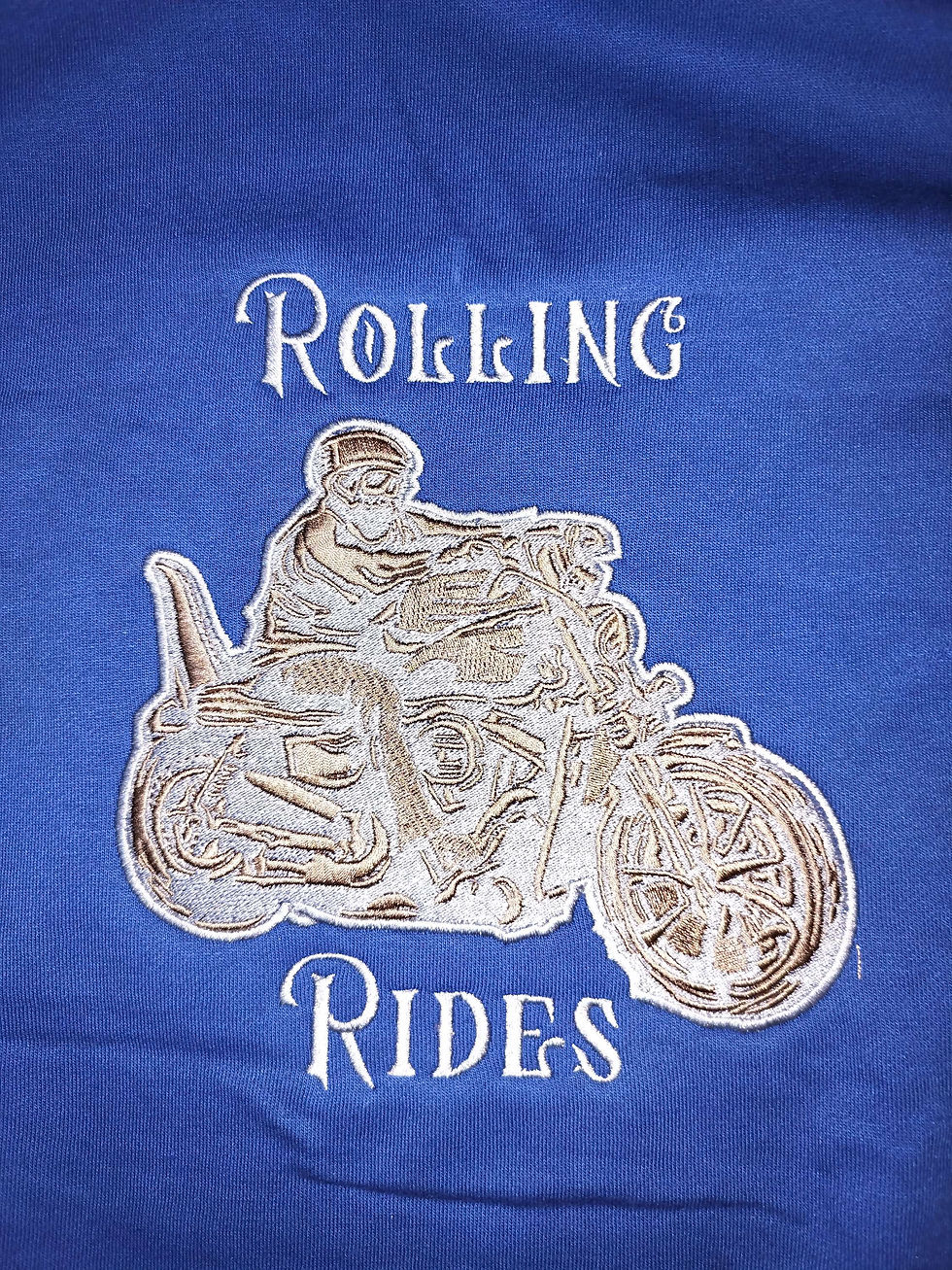 Thumbnail: Rolling Rides Embroidered Zoodie - Zip Hoodie(XXL - 5XL)