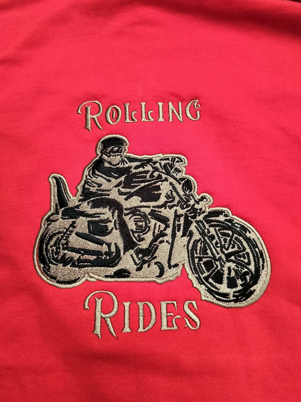 Thumbnail: Rolling Rides Embroidered Zoodie - Zip Hoodie (XS-XL)
