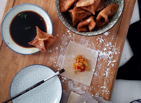 You want these wonton wrappers