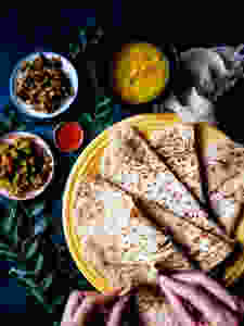 Trini Version Gluten Free, Vegan Dosti Roti