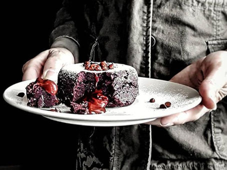Chocolate Lava Mug Cake (gluten free and vegan)