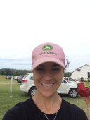 The end of the adventure in front of the PYO barn at Heeman’s.