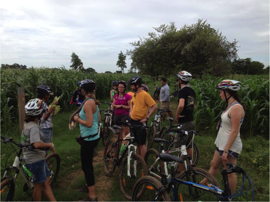 Biking around Phnom Penh