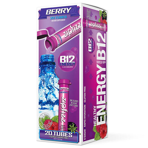 Zipfizz Energy Drink Mix, Berry 20 ct. | PowderDrinkMix.com