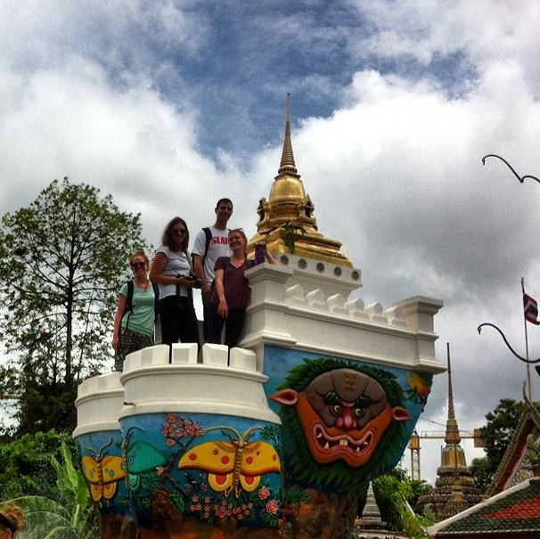 Group at Temple