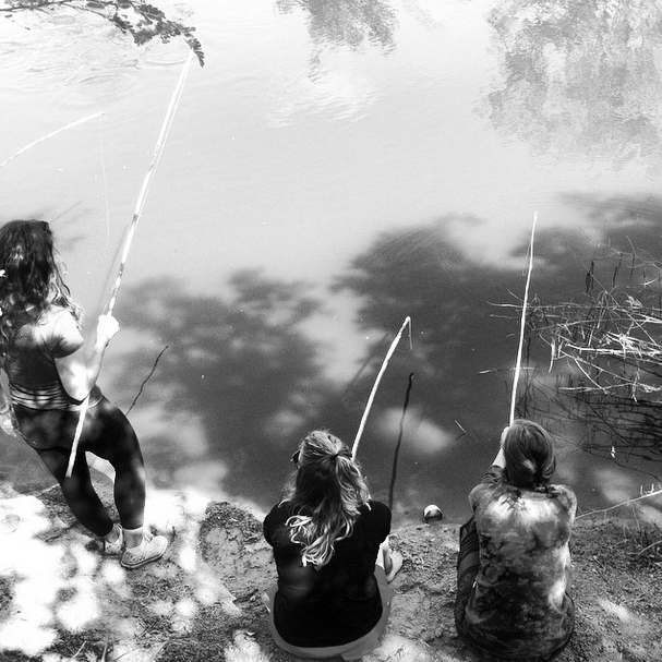 Catching fish in Banteay Chhmar