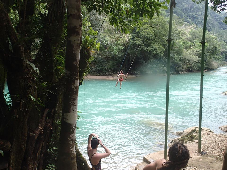 Swinging in Sempuc Champey