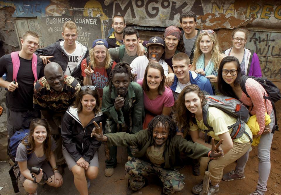 With the artists of Kibera's Maasai Mbili