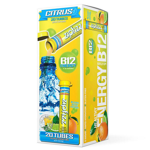 Zipfizz Energy Drink Mix, Citrus 20 ct. | PowderDrinkMix.com
