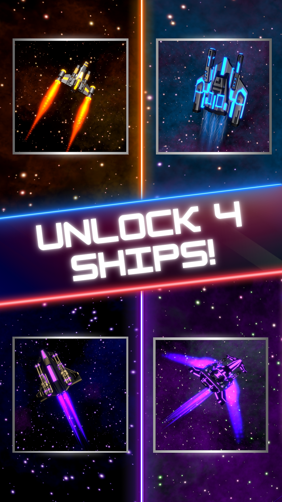 Unlock 4 Ships!