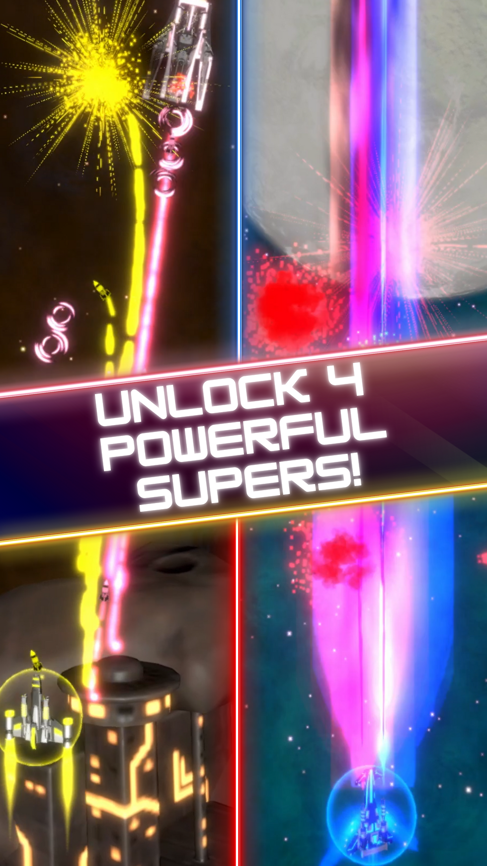 Unlock 4 Powerful Supers!