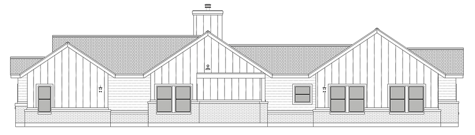 Farmhouse 3D model elevation