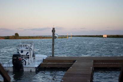 Seadrift, Texas Intracoastal Waterway boat and dock