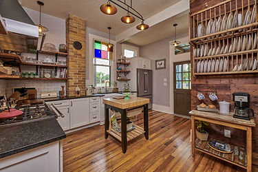 Interior renovated and modernized kitchen