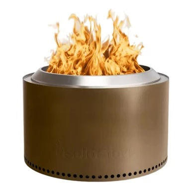 Thumbnail: Solo Stove Yukon 2.0 met vloerstandaard kleur Bronze