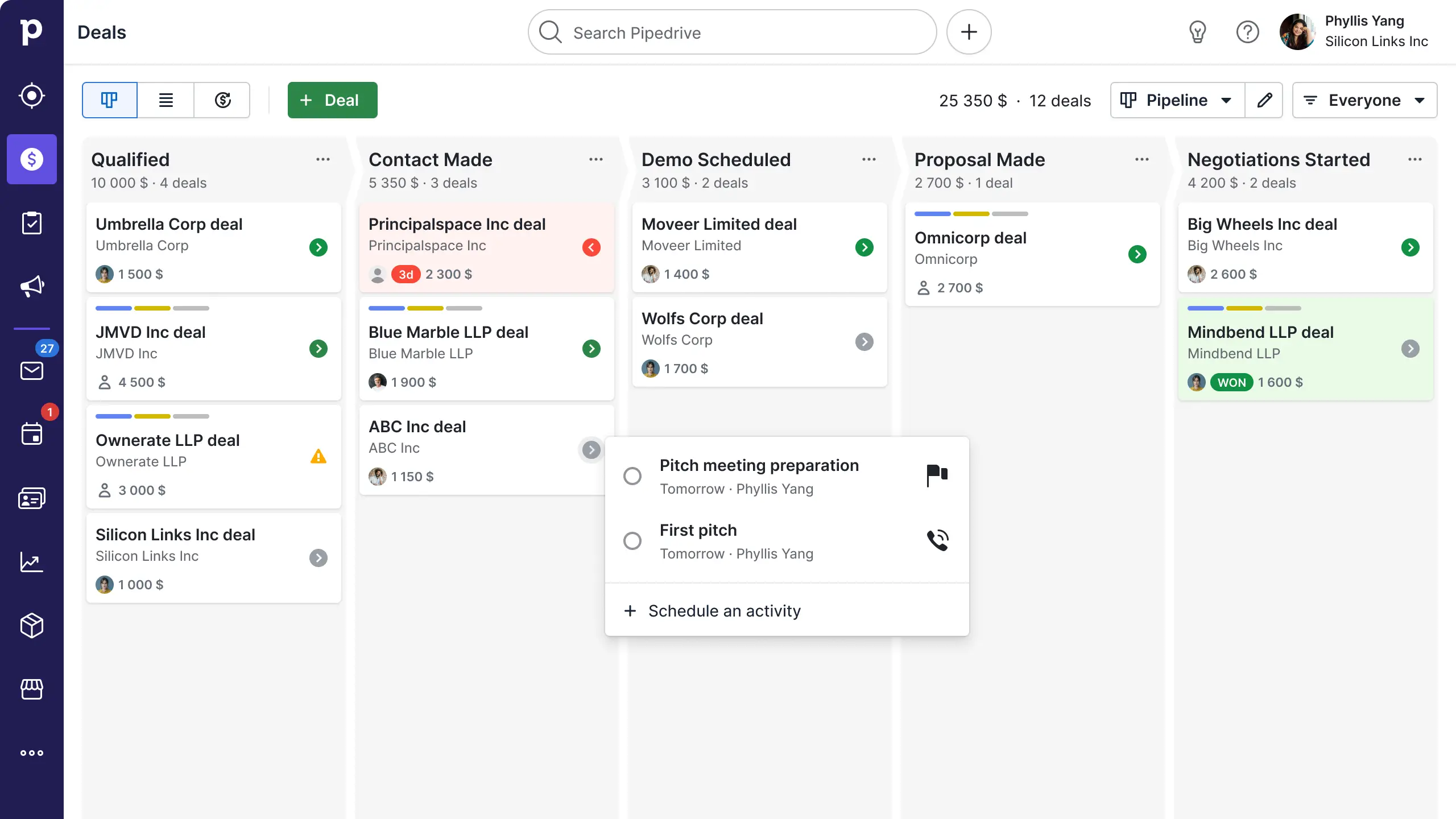 Gestão de Vendas com Pipedrive CRM