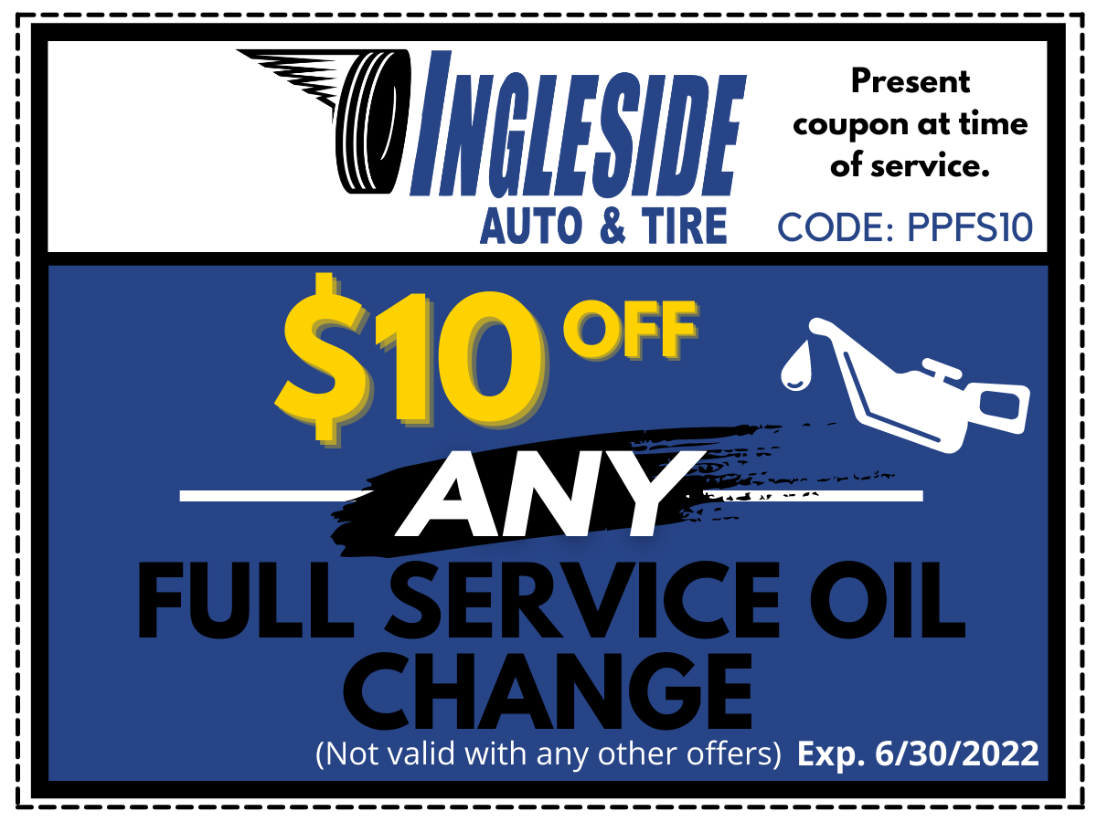 Oil Change Coupons Ingleside Auto & Tire Care