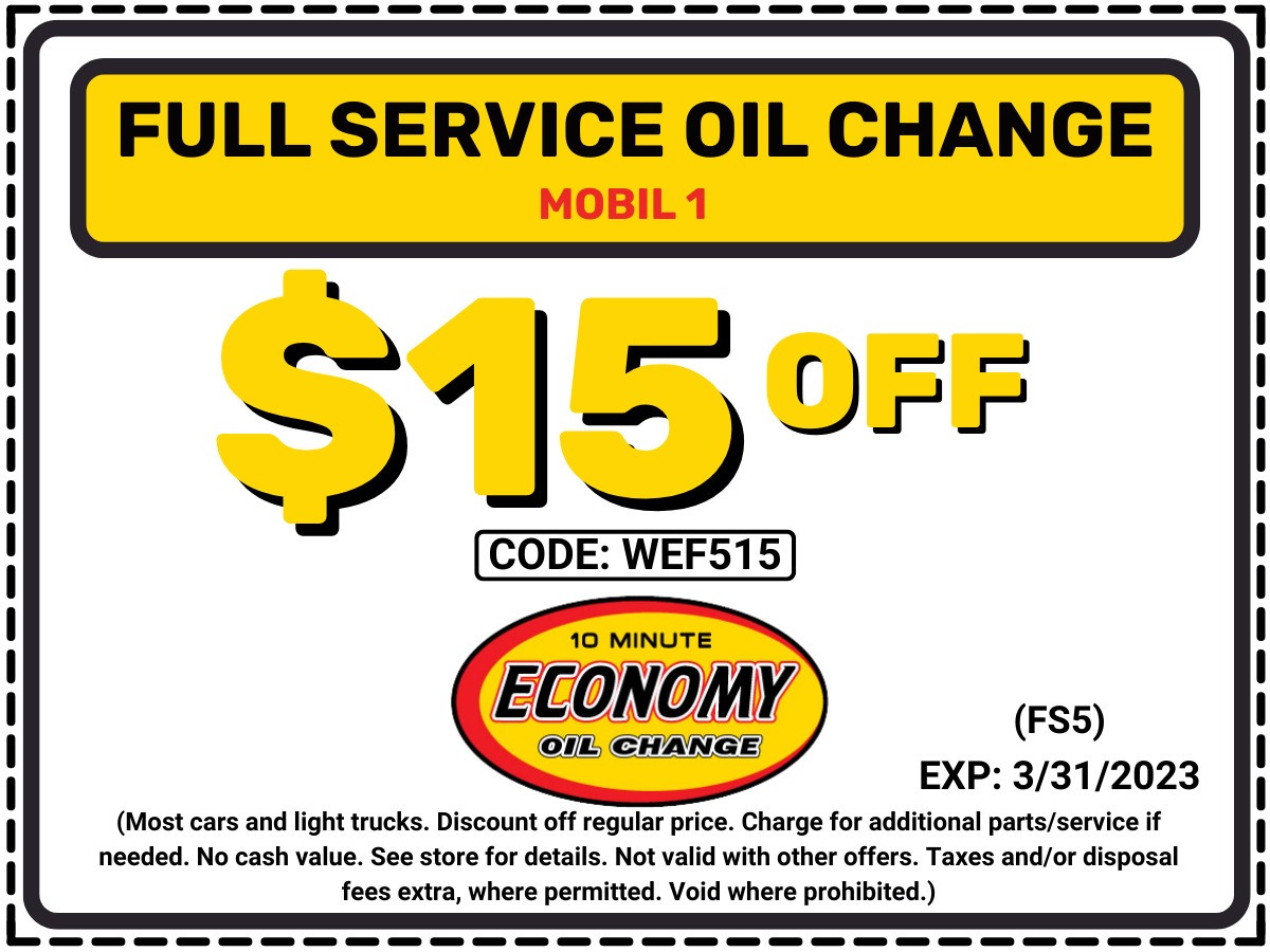 Oil Change Coupons | Economy Oil Change