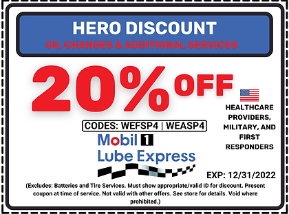 Oil Change Coupons | Mobil1 Lube Express