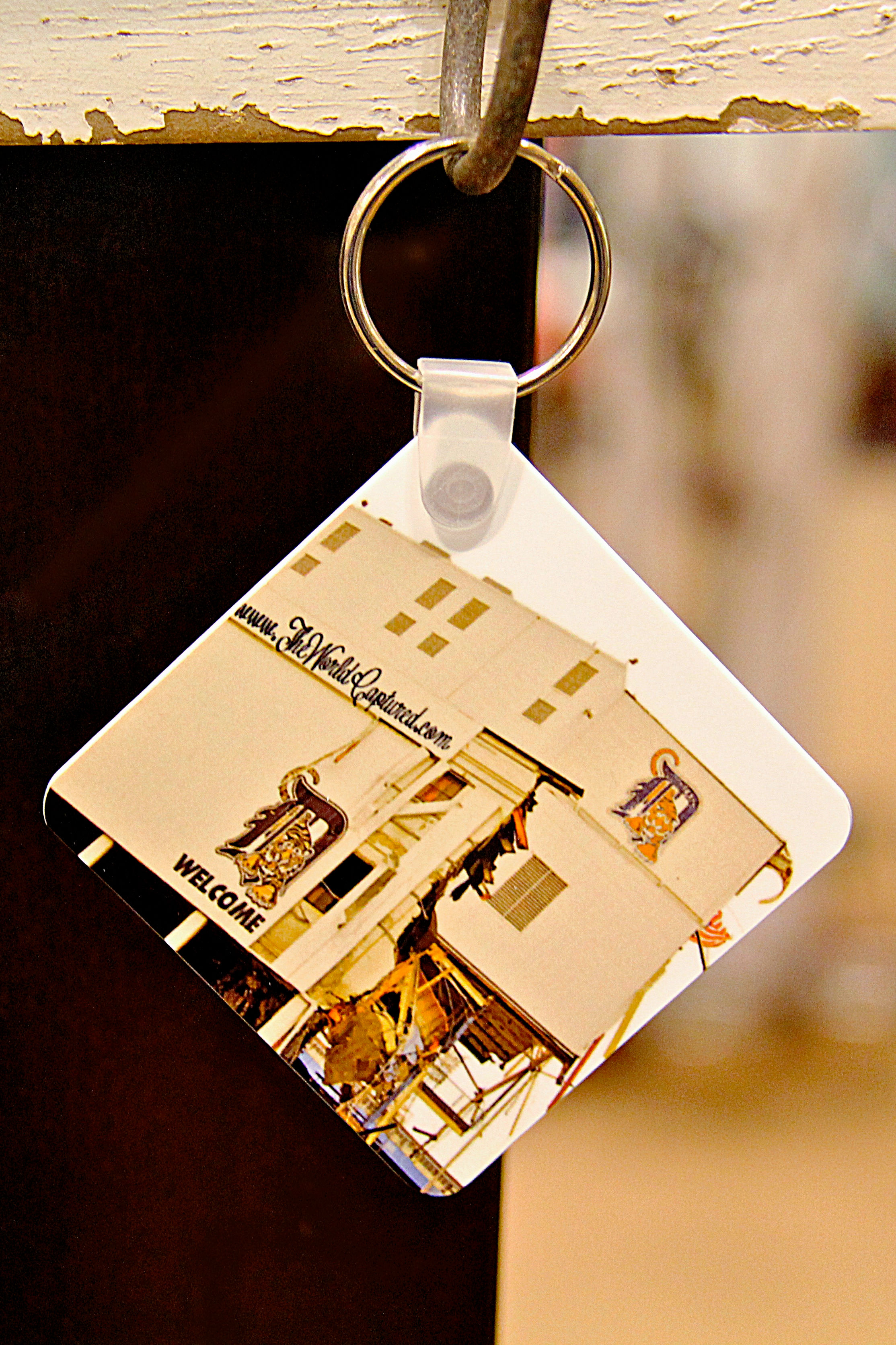 Tearing Down The Old Tiger Stadium Keychain