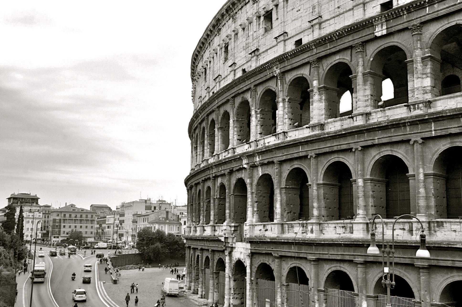 Passing The Coliseum