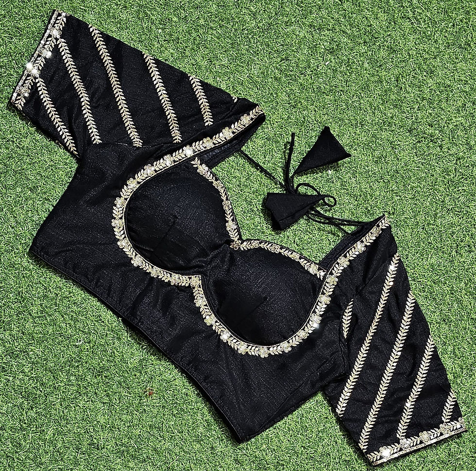 Thumbnail: Vichitra Silk Madhubala Embroidery With Sequins Work - 9 Variants