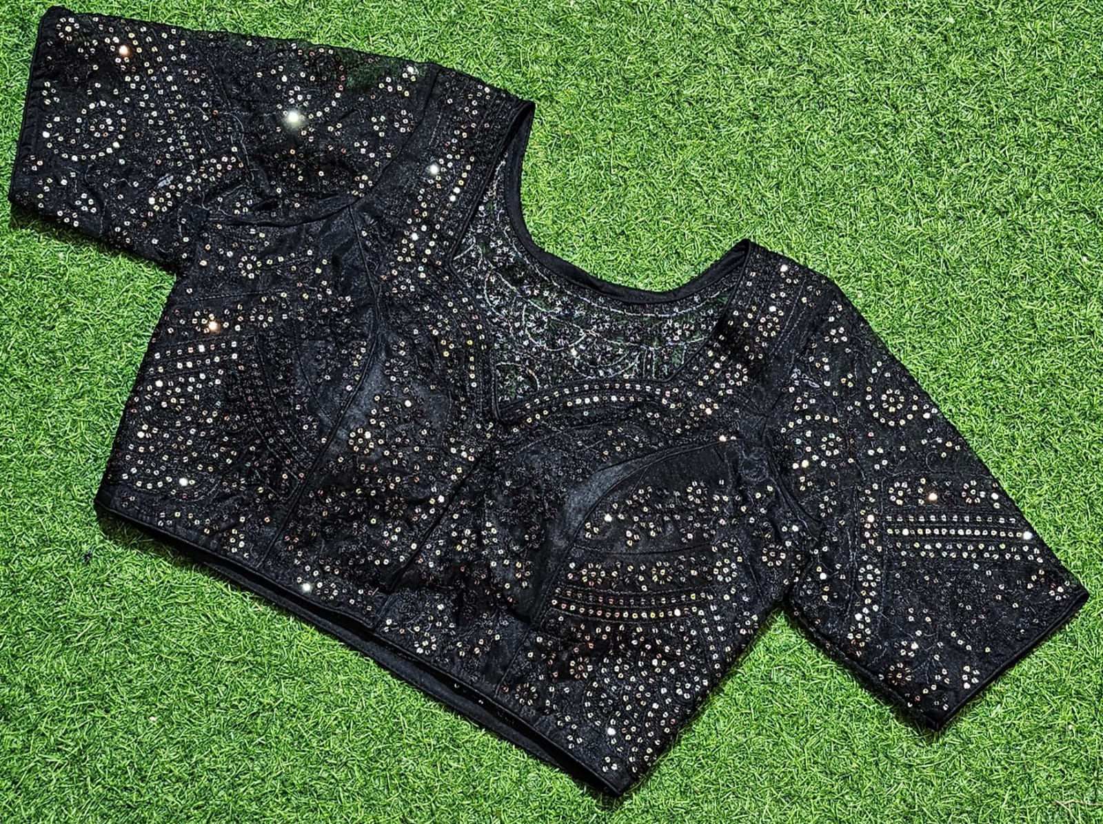 Organza Embroidery With Coding Sequins Work - 5 Variants
