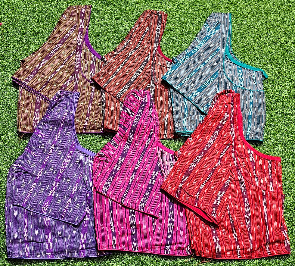 Thumbnail: Cotton Round Neck Glass Sleeves - 20 Variants