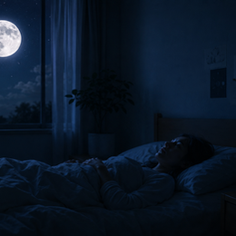 #003 満月の日に眠れないのは気のせいか