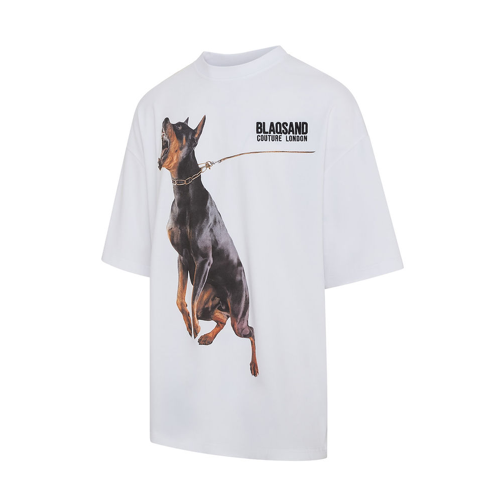 Thumbnail: Blaqsand Couture Oversized Doberman T-Shirt